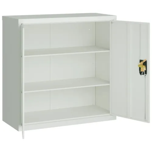 Uredski ormar s 2 vrata sivi 90 cm čelični - Svjetlosiva 90 x 40 x 90 cm 1 Cijena