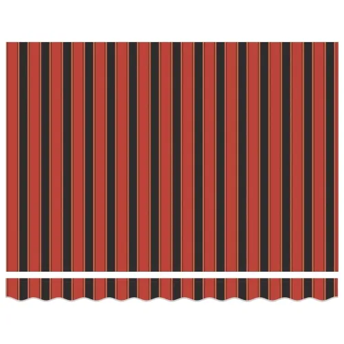 Povlačiva tenda Crvena i Crna 350 x 250 x 165 cm - Narančasta/crna/žuta 3,5 x 2,5 m s antracitnim okvirom Cijena