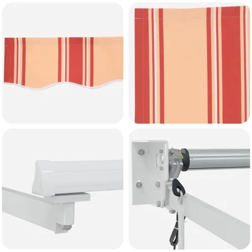 Povlačiva tenda Žuta i narančasta 350 x 250 x 165 cm - Žuta/narančasta/bijela 3,5 x 2,5 m s bijelim okvirom Cijena