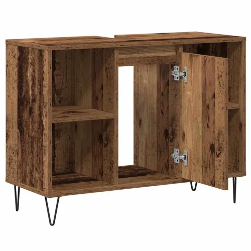 Kupaonski ormar Staro drvo 80 x 33 x 60 cm Konstruirano drvo - Staro drvo Cijena