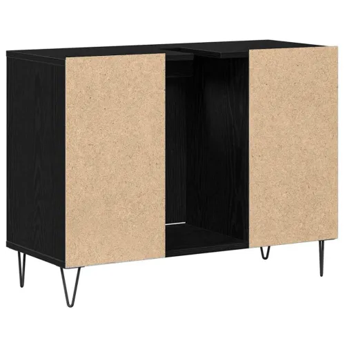 Kupaonski ormar Crna 80 x 33 x 60 cm Konstruirano drvo - Crni hrast Cijena