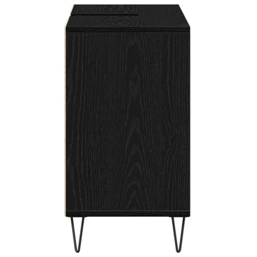 Kupaonski ormar Crna 80 x 33 x 60 cm Konstruirano drvo - Crni hrast Cijena