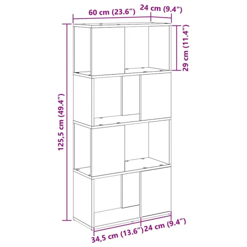 Set TV komoda 60 x 24 x 125,5 cm Smeđa Konstruirano drvo - hrast artisan 60 x 24 x 124 cm Cijena