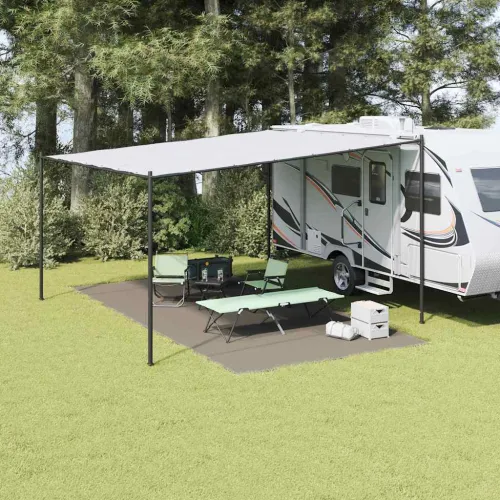 Teppi za šator Svijetlo siva 600 × 300 cm Polietilen - Svjetlosiva 300 x 600 cm Cijena