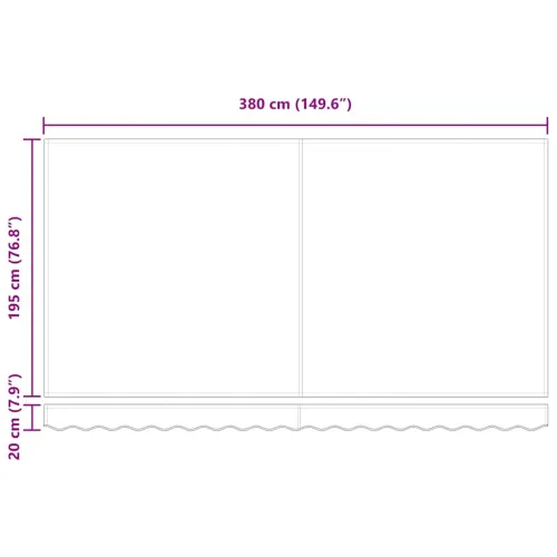Zamjensko platno za tendu za 4x2 m Krem Poliester - Krem 4 x 2 m Cijena