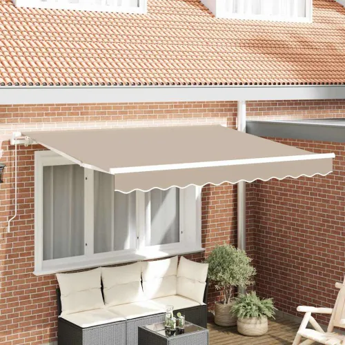 Zamjensko platno za tendu Bež 330 x 195 cm Poliester - Bež 330 x 195 cm Cijena