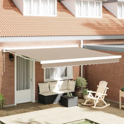 Zamjensko platno za tendu Bež 380 x 295 cm Poliester - Bež 380 x 295 cm Cijena