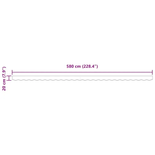 Zamjena za rub tende Svjetlosiva 580 x 20 cm Poliester - Svjetlosiva 580 x 20 cm Cijena