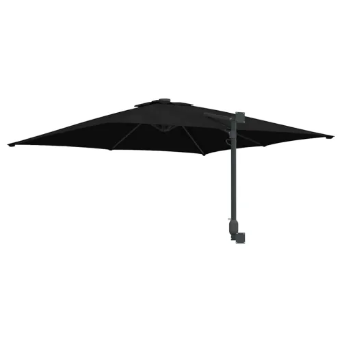Vrtni suncobran Crna 248,5 x 247,5 x 160 cm Poliester i čelik - Crna Cijena