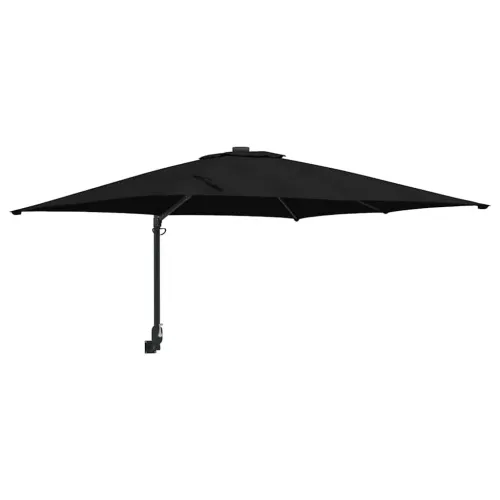 Vrtni suncobran Crna 248,5 x 247,5 x 160 cm Poliester i čelik - Crna Cijena