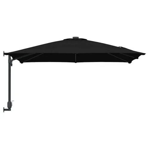 Vrtni suncobran Crna 248,5 x 247,5 x 160 cm Poliester i čelik - Crna Cijena