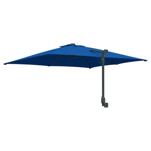 Vrtni suncobran 248,5 x 247,5 x 160 cm Poliester i čelik - azurnoplava Cijena