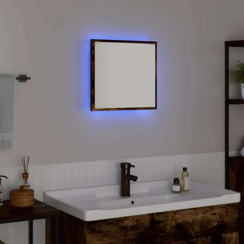 LED kupaonsko ogledalo Dimljeni hrast 40 x 37 x 8.5 cm - Dimljeni hrast Cijena