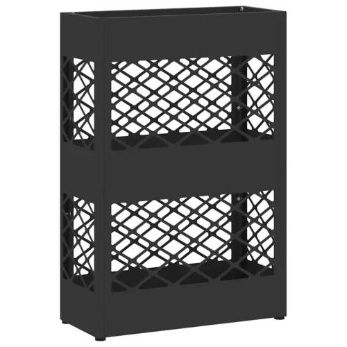 Stalak za kišobrane Crna 28 x 12 x 41 cm Čelik - Crna Križni uzorak Cijena