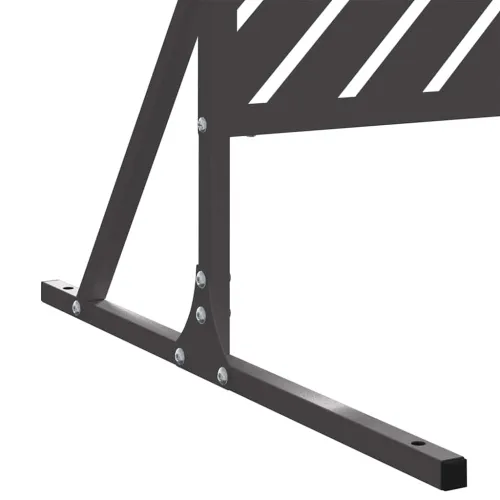 Zaslon za privatnost 100 x 50 x 180 cm Čelik Crna - Crna Dijagonalne linije Cijena