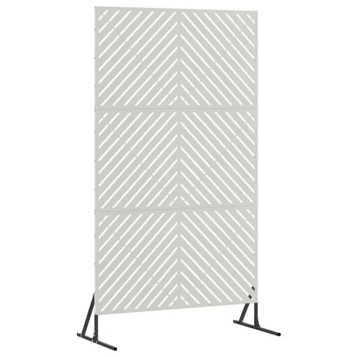 Zaslon za privatnost 100 x 50 x 180 cm Nehrđajući čelik Srebrna - Nehrđajući čelik Dijagonalne linije Cijena