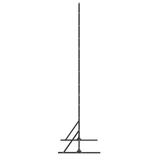 Zaslon za privatnost 100 x 50 x 180 cm Čelik Crna - Crna Uzorak rešetke Cijena