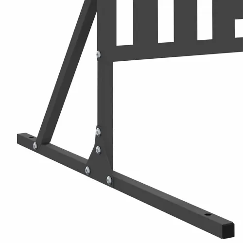 Zaslon za privatnost 100 x 50 x 180 cm Čelik Crna - Crna Uzorak rešetke Cijena
