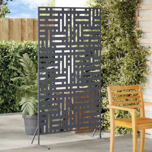 Zaslon za privatnost 100 x 50 x 180 cm Čelik Antracit - Antracit Uzorak rešetke Cijena