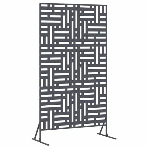 Zaslon za privatnost 100 x 50 x 180 cm Čelik Antracit - Antracit Uzorak rešetke Cijena