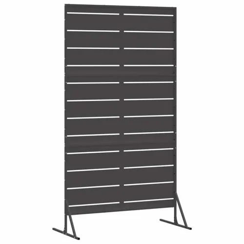 Zaslon za privatnost 100 x 50 x 180 cm Čelik Crna - Crna Pruge Cijena