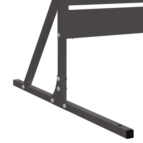 Zaslon za privatnost 100 x 50 x 180 cm Čelik Crna - Crna Pruge Cijena