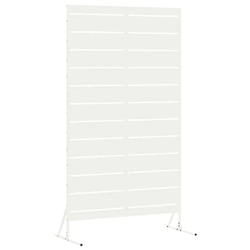 Zaslon za privatnost 100 x 50 x 180 cm Čelik Bijela - Bijela Pruge Cijena