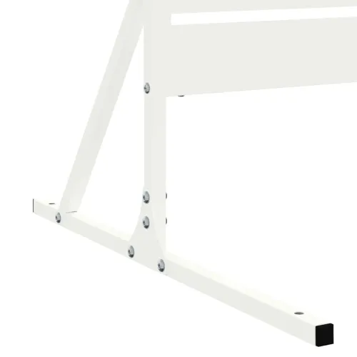 Zaslon za privatnost 100 x 50 x 180 cm Čelik Bijela - Bijela Pruge Cijena