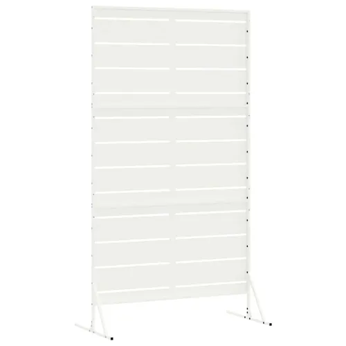 Zaslon za privatnost 100 x 50 x 180 cm Čelik Bijela - Bijela Pruge Cijena