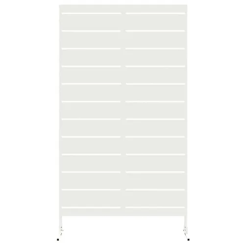 Zaslon za privatnost 100 x 50 x 180 cm Čelik Bijela - Bijela Pruge Cijena
