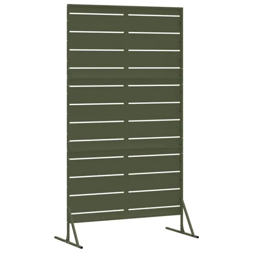 Zaslon za privatnost 100 x 50 x 180 cm Čelik Maslinastozelena - Maslinastozelena Pruge Cijena