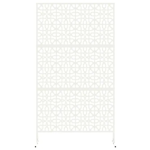 Zaslon za privatnost 100 x 50 x 180 cm Čelik Bijela - Bijela Cvjetni uzorak Cijena