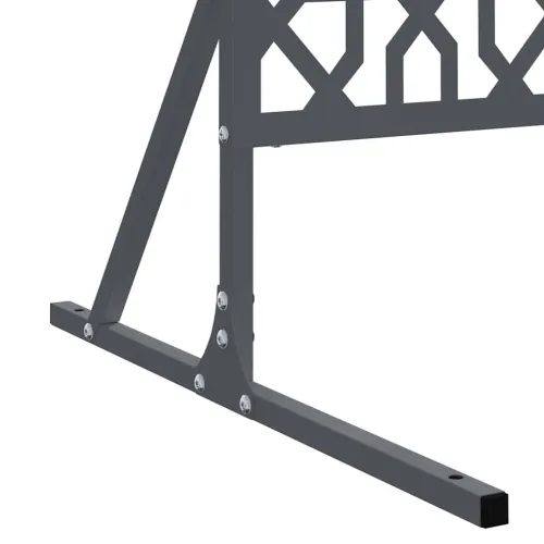 Zaslon za privatnost 100 x 50 x 180 cm Čelik Antracit - Antracit Cvjetni uzorak Cijena
