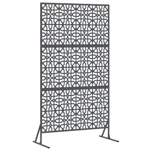 Zaslon za privatnost 100 x 50 x 180 cm Čelik Antracit - Antracit Cvjetni uzorak Cijena