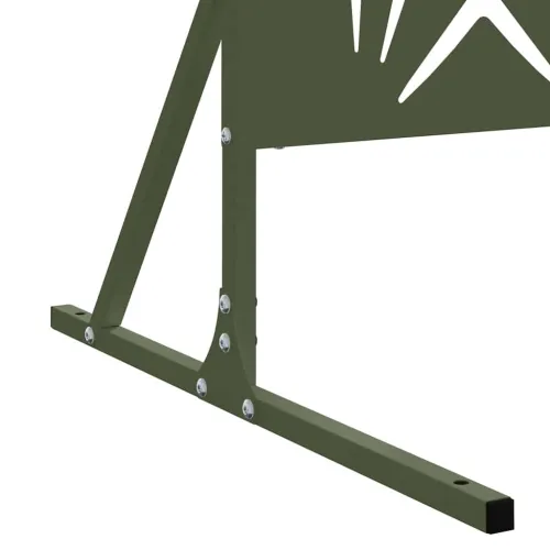 Zaslon za privatnost 100 x 50 x 180 cm Čelik Maslinastozelena - Maslinastozelena Uzorak latica Cijena