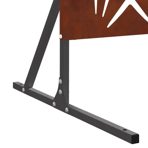 Zaslon za privatnost 100 x 50 x 180 cm Otporni čelik Rđa - Otporni čelik Uzorak latica Cijena
