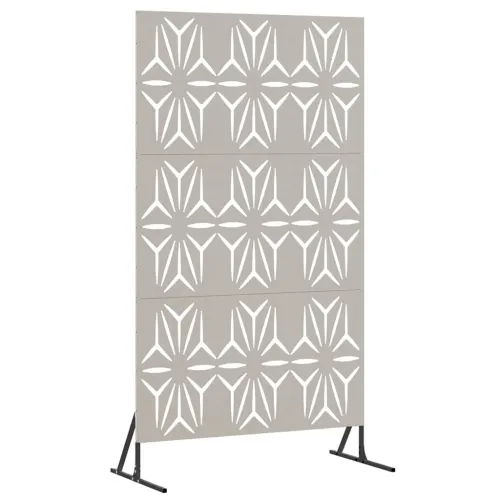 Zaslon za privatnost 100 x 50 x 180 cm Otporni čelik Rđa - Otporni čelik Uzorak latica Cijena