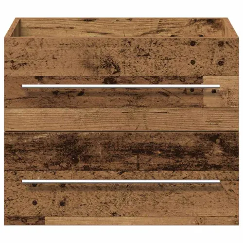 Kupaonski ormarić za sudoper 2 kom. Staro drvo - Staro drvo 60 x 38,5 x 48 cm bez slavine Cijena
