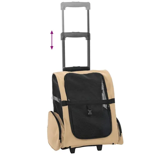 Kolica za kućne ljubimce 3 u 1 Dizajn Pješčana 48 x 32 x (57-106) cm Oxfordska tkanina - Pijesak 48 x 32 x 57 cm Cijena