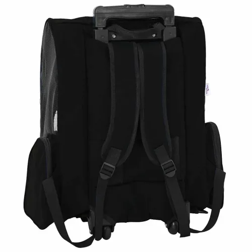 Kolica za kućne ljubimce 3-u-1 dizajn crna 48x32x(57-106) cm Oxford tkanina - Crna 48 x 32 x 57 cm Cijena