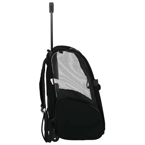 Kolica za kućne ljubimce 3-u-1 dizajn crna 48x32x(57-106) cm Oxford tkanina - Crna 48 x 32 x 57 cm Cijena