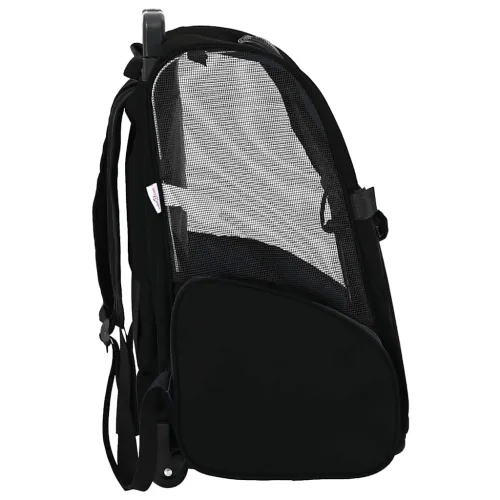 Kolica za kućne ljubimce 3-u-1 dizajn crna 48x32x(57-106) cm Oxford tkanina - Crna 48 x 32 x 57 cm Cijena