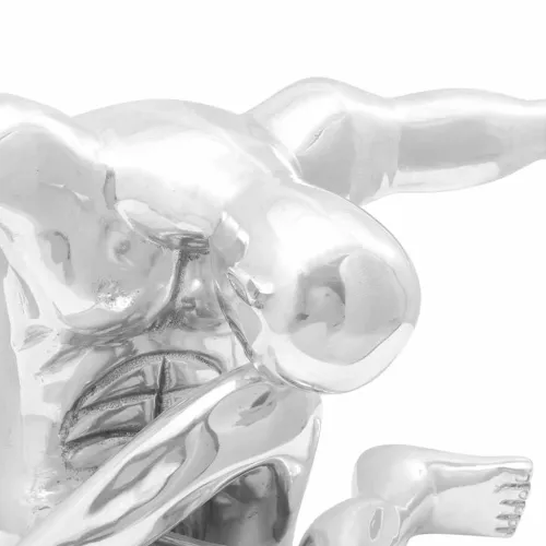 Skulptura Srebrno 91,5 x 32 x 33 cm Aluminij - Veliki mislilac Cijena