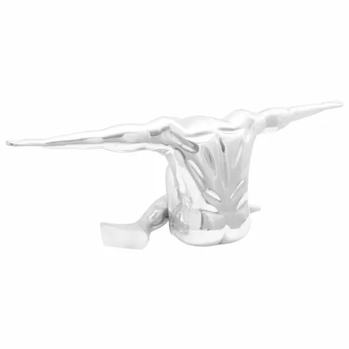 Skulptura Srebrno 91,5 x 32 x 33 cm Aluminij - Veliki mislilac Cijena
