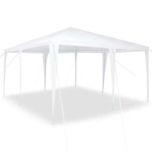 Šator za svadbe - šator za zabave Bijelo 400 x 400 x 266 cm Polietilen i čelik - Bijela 4 x 4 m Cijena