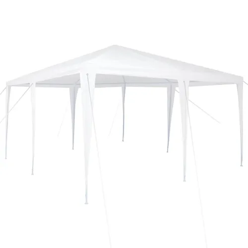 Šator za svadbe - šator za zabave Bijelo 400 x 400 x 266 cm Polietilen i čelik - Bijela 4 x 4 m Cijena