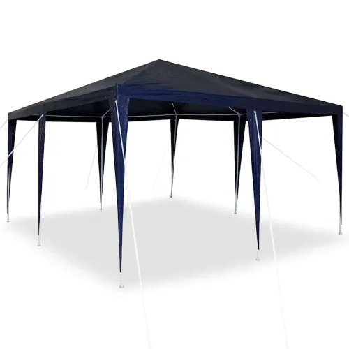 Šator za svadbe - šator za zabave Plava 400 x 400 x 266 cm Polietilen i čelik - Plava 4 x 4 m Cijena