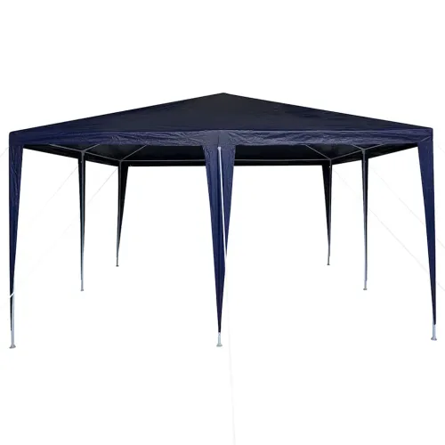 Šator za svadbe - šator za zabave Plava 400 x 400 x 266 cm Polietilen i čelik - Plava 4 x 4 m Cijena