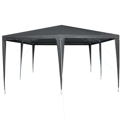 Šator za svadbe - šator za zabave Antracit 400 x 400 x 266 cm Polietilen i čelik - Antracit 4 x 4 m Cijena