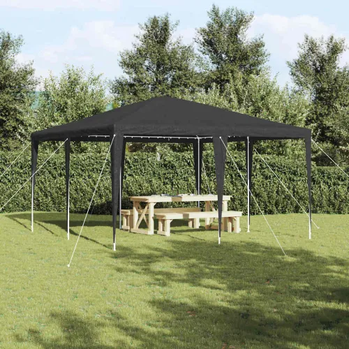 Šator za svadbe - šator za zabave Antracit 400 x 400 x 266 cm Polietilen i čelik - Antracit 4 x 4 m Cijena